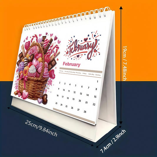 5D/DIY Calendar Crystal Painting Desk Calendars Kit Diamond Decorations Calendar