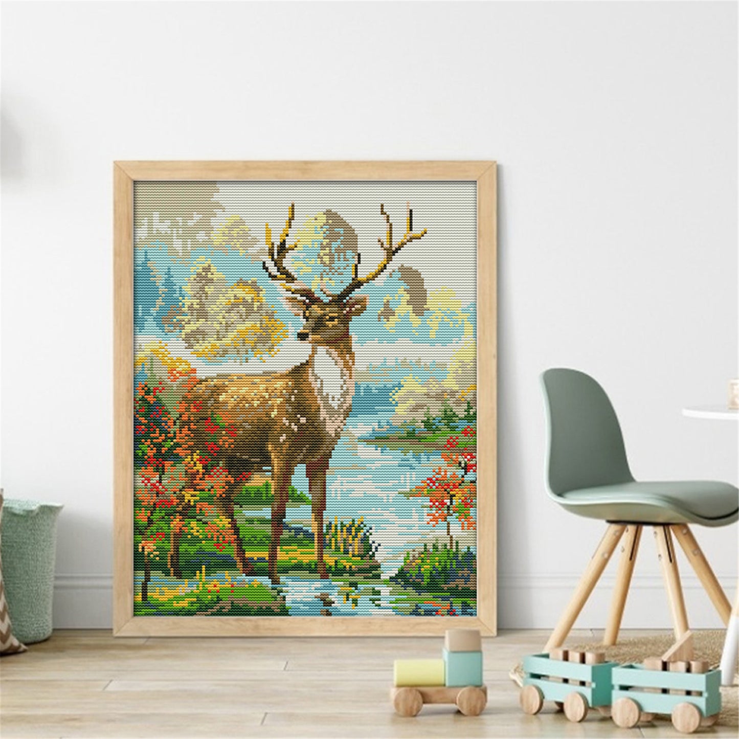 Stag - 11CT Stamped Cross Stitch 37*46CM£¨Joy Sunday£©