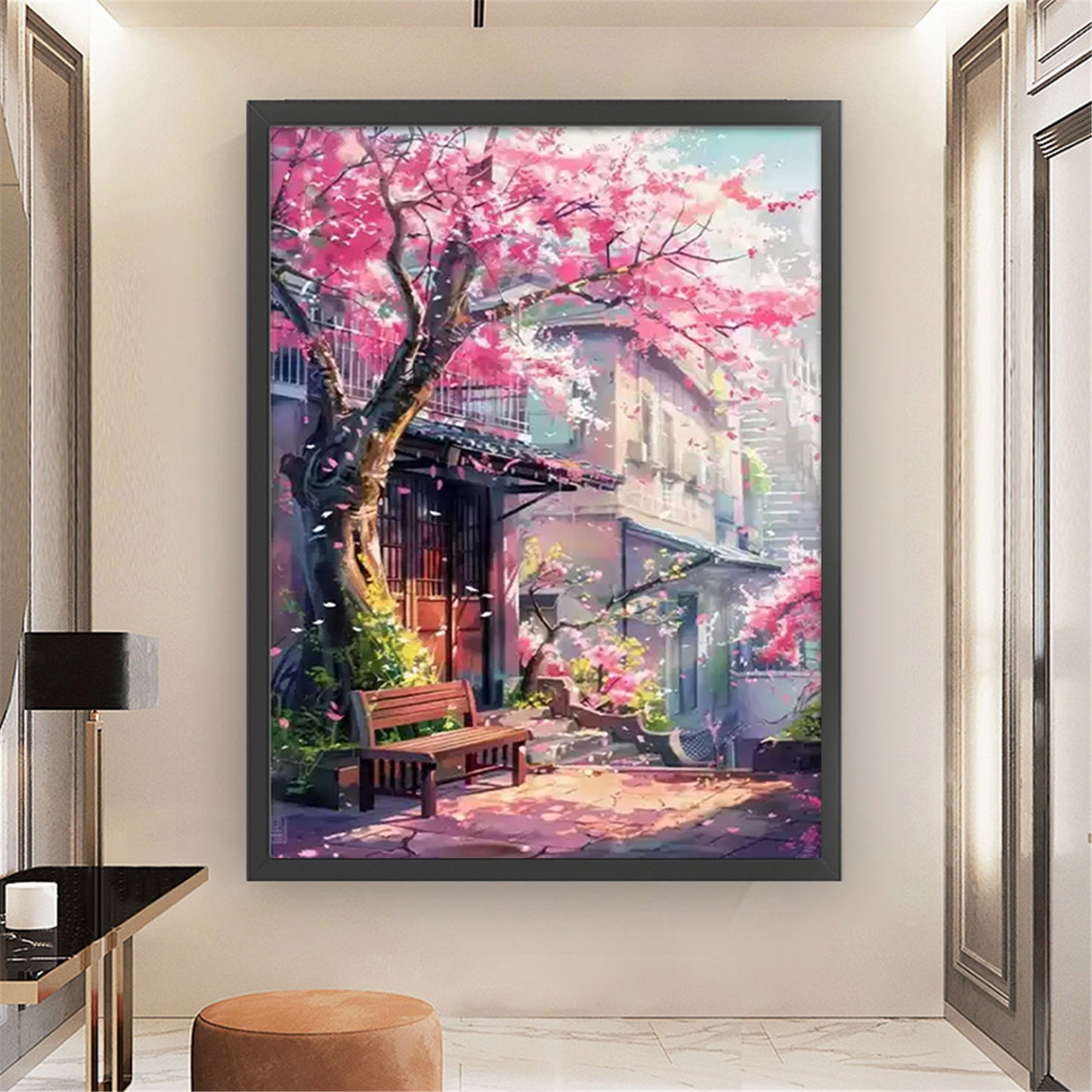 Under The Cherry Blossom Trees - 11CT Stamped Cross Stitch 50*68CM£¨Mona Lisa Brand£©