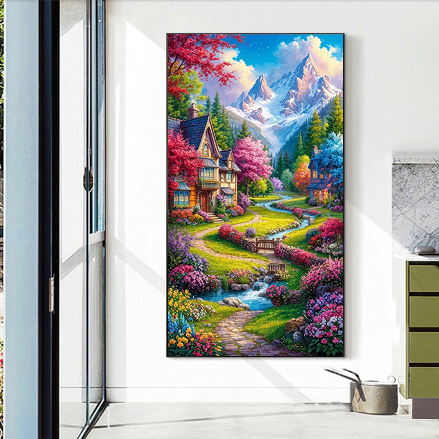 Rural Scenery - Full Round Drill Diamond Painting 40*70CM