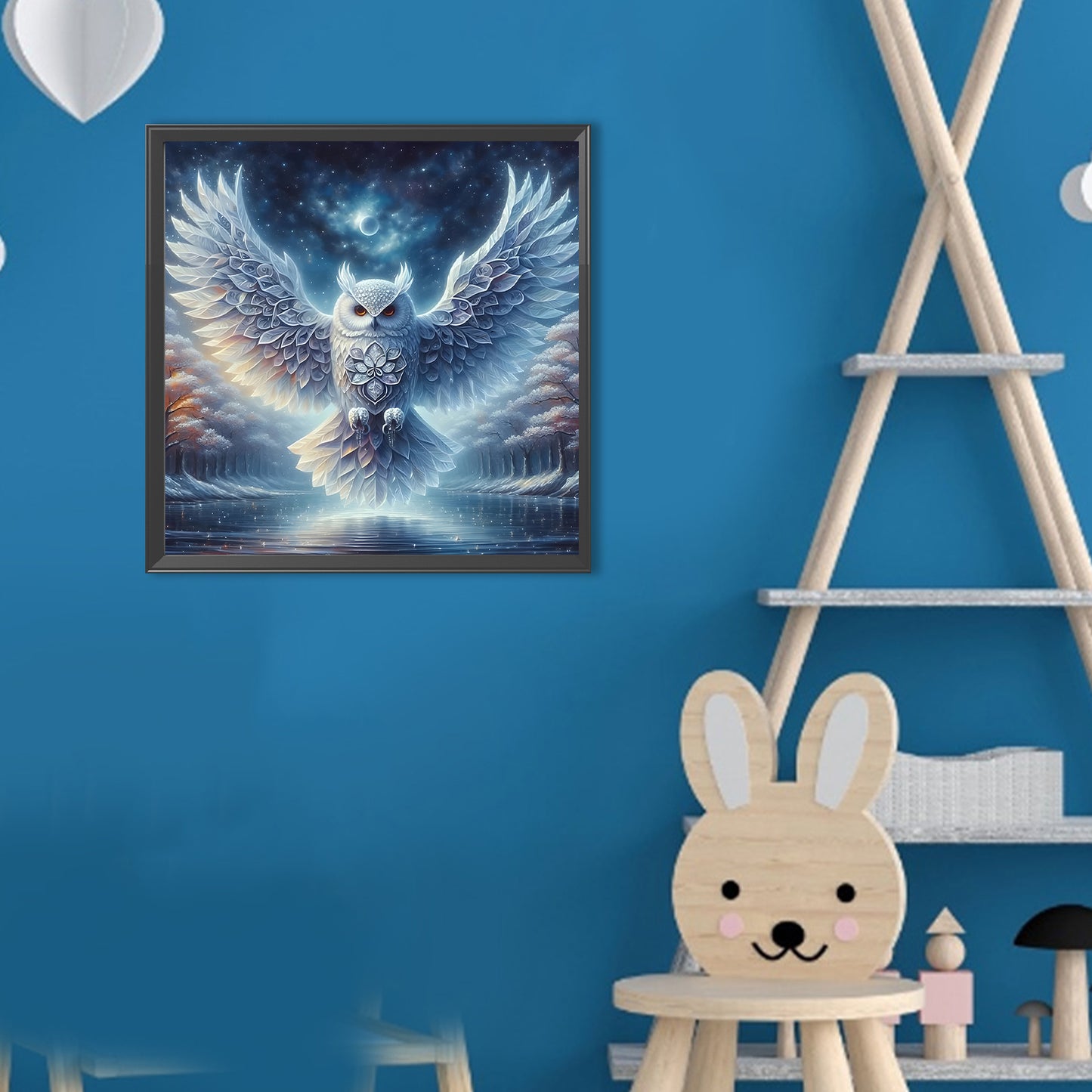 Owl - Full Round Drill Diamond Painting 30*30CM