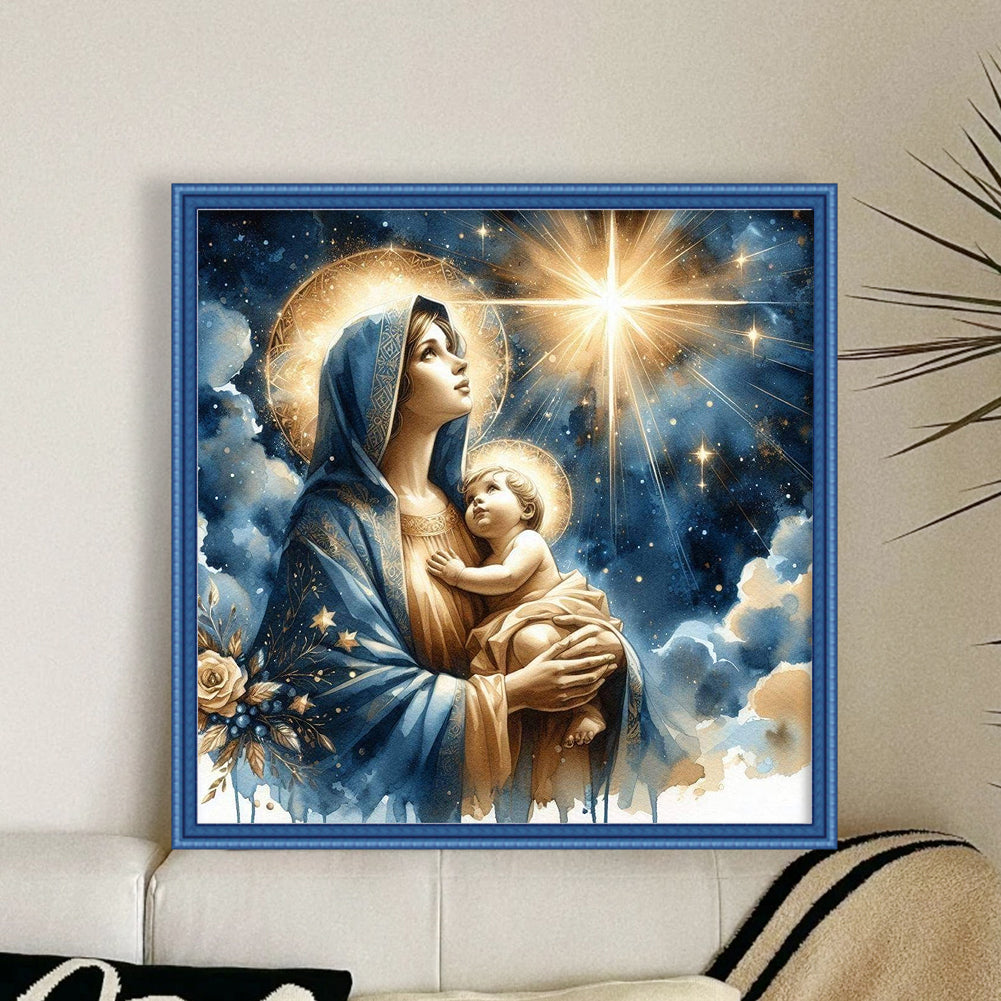 Virgin Mary - 11CT Stamped Cross Stitch 40*40CM
