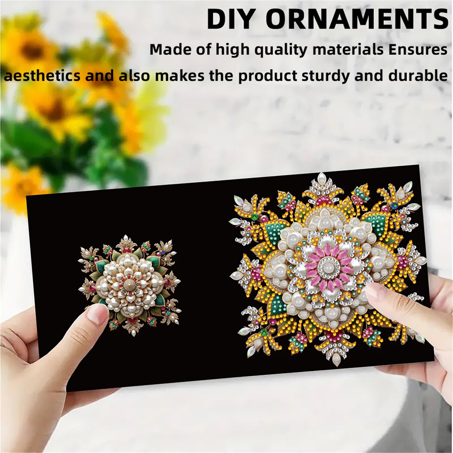6pcs DIY Mandala Diamond Art Greeting Cards for Festivals and Celebrations