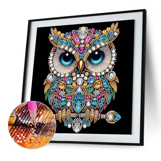Owl - Special Shaped Drill Diamond Painting 30*30CM