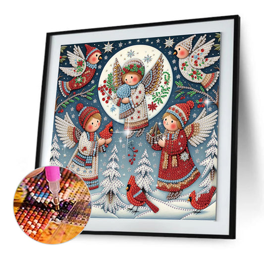 Christmas Angel - Special Shaped Drill Diamond Painting 30*30CM
