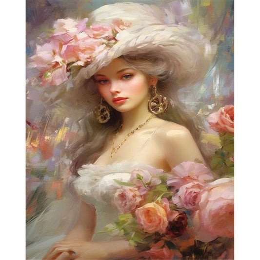 Victorian Woman - 11CT Stamped Cross Stitch 40*50CM