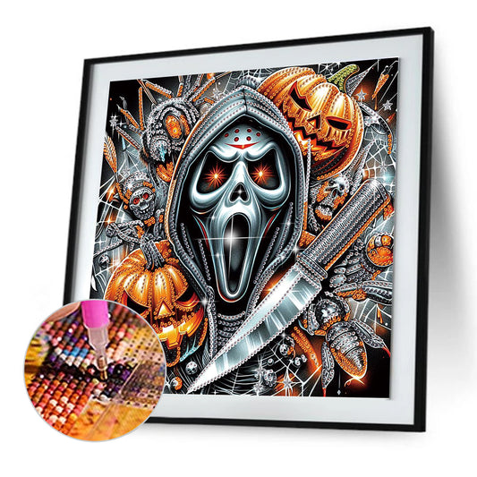 Halloween Skeleton - Special Shaped Drill Diamond Painting 30*30CM
