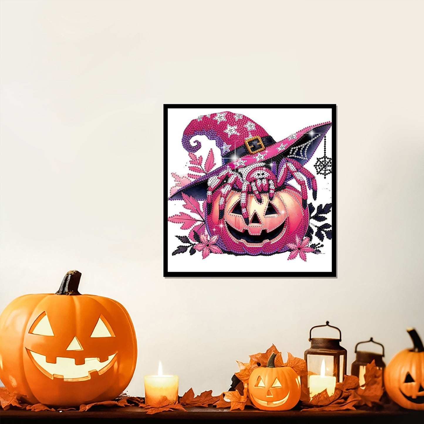 Halloween Pumpkin - Special Shaped Drill Diamond Painting 30*30CM