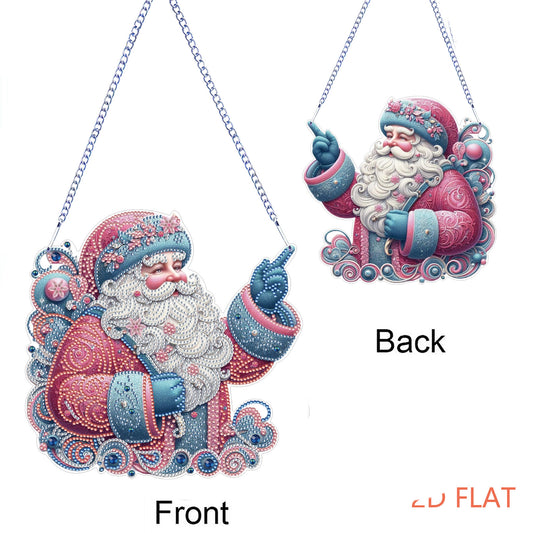 Xmas 5D DIY Special Shape Partial Drill Dimond Paintings Wall Decor 23.5x23cm Christmas