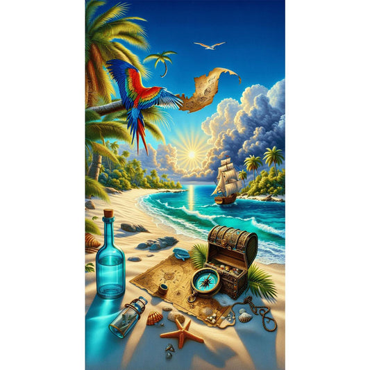 Seaside - Full Round Drill Diamond Painting 40*70CM