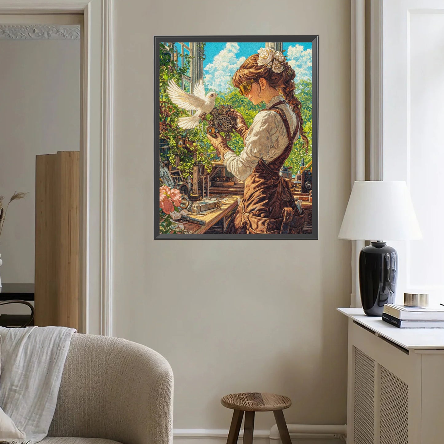 Robot Girl - Full Square Drill Diamond Painting 40*50CM