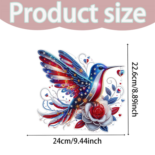 2D Flat DIY Hanging Diamond Art Kits DIY Home Decor Hanging Charm (Bird)
