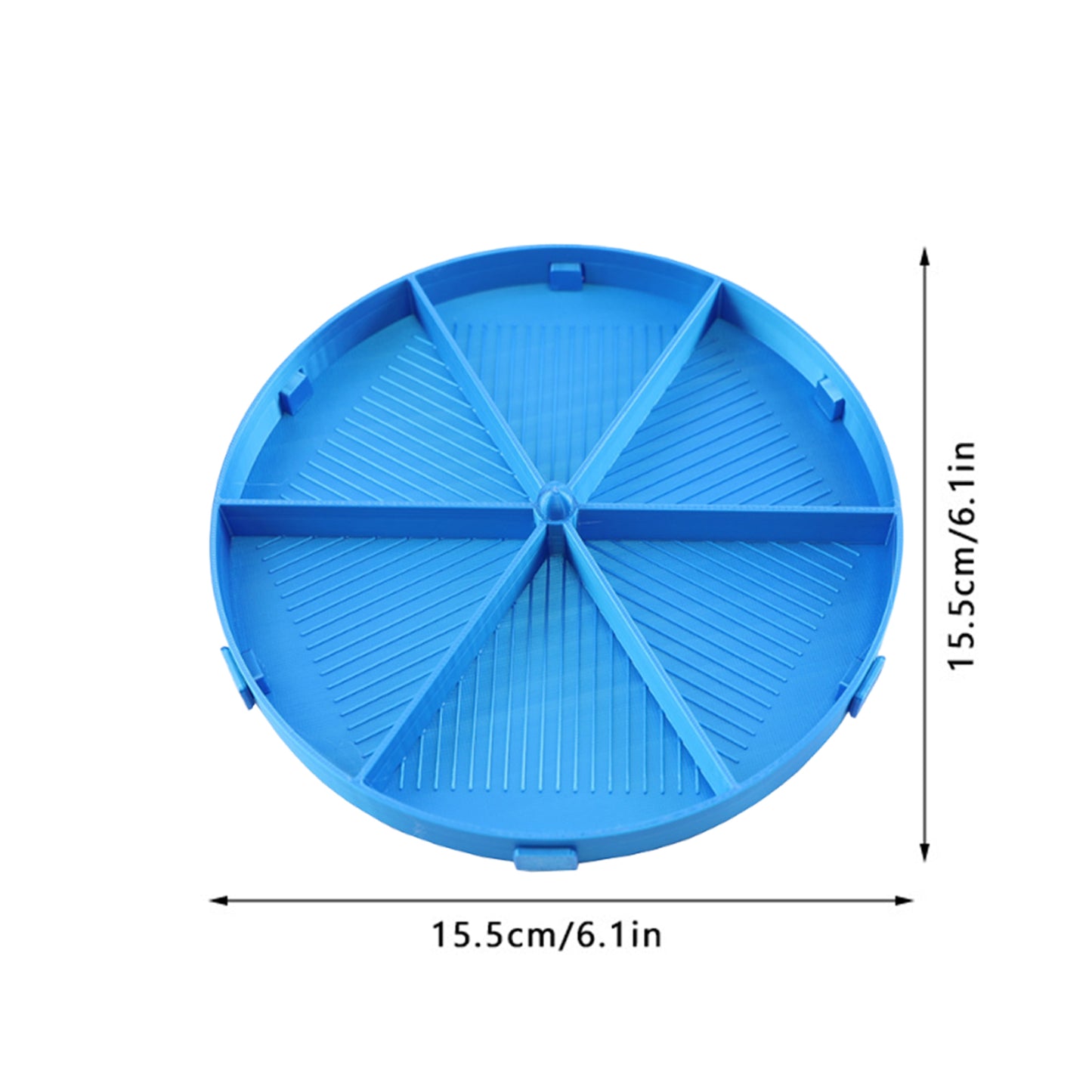 Round Beads Sorting Storage Tray Fully Enclosed Diamond Painting Tools (Blue)