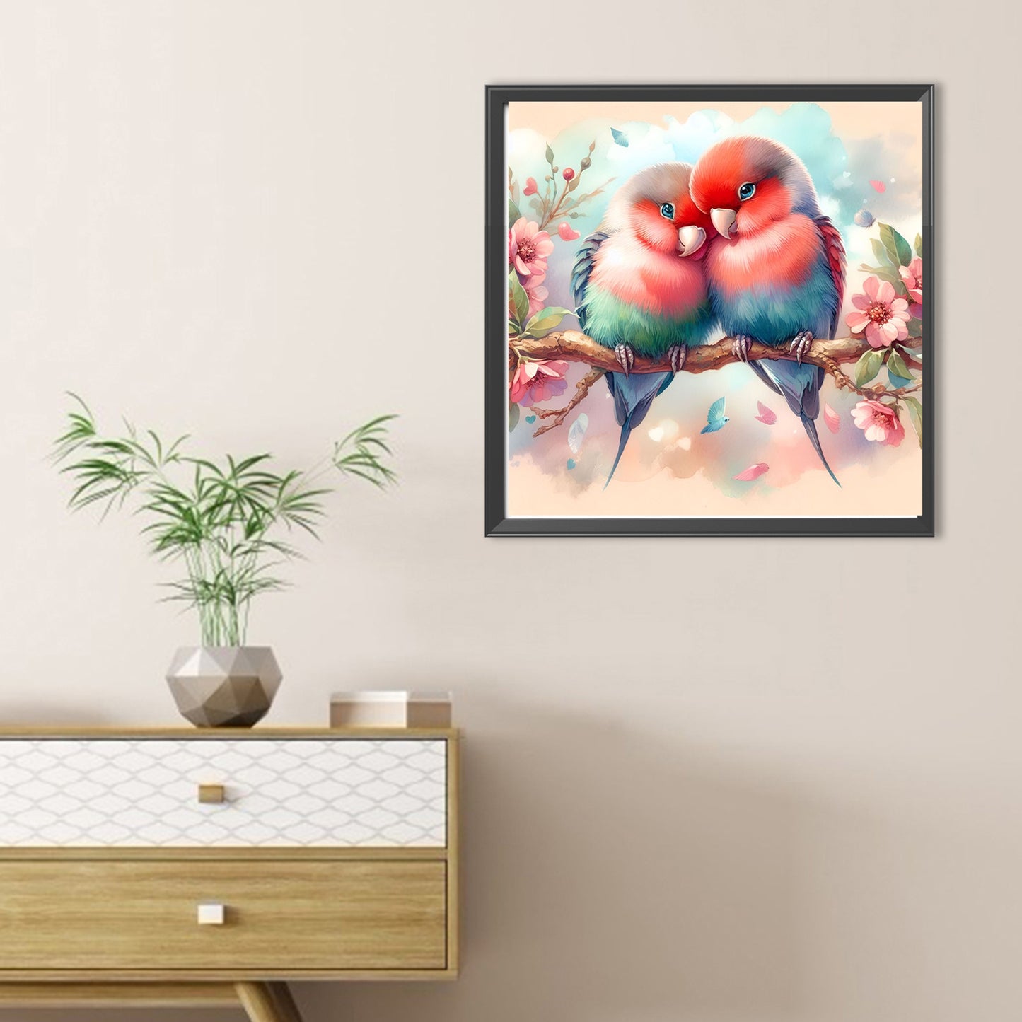 Flowers And Birds - Full Round Drill Diamond Painting 30*30CM