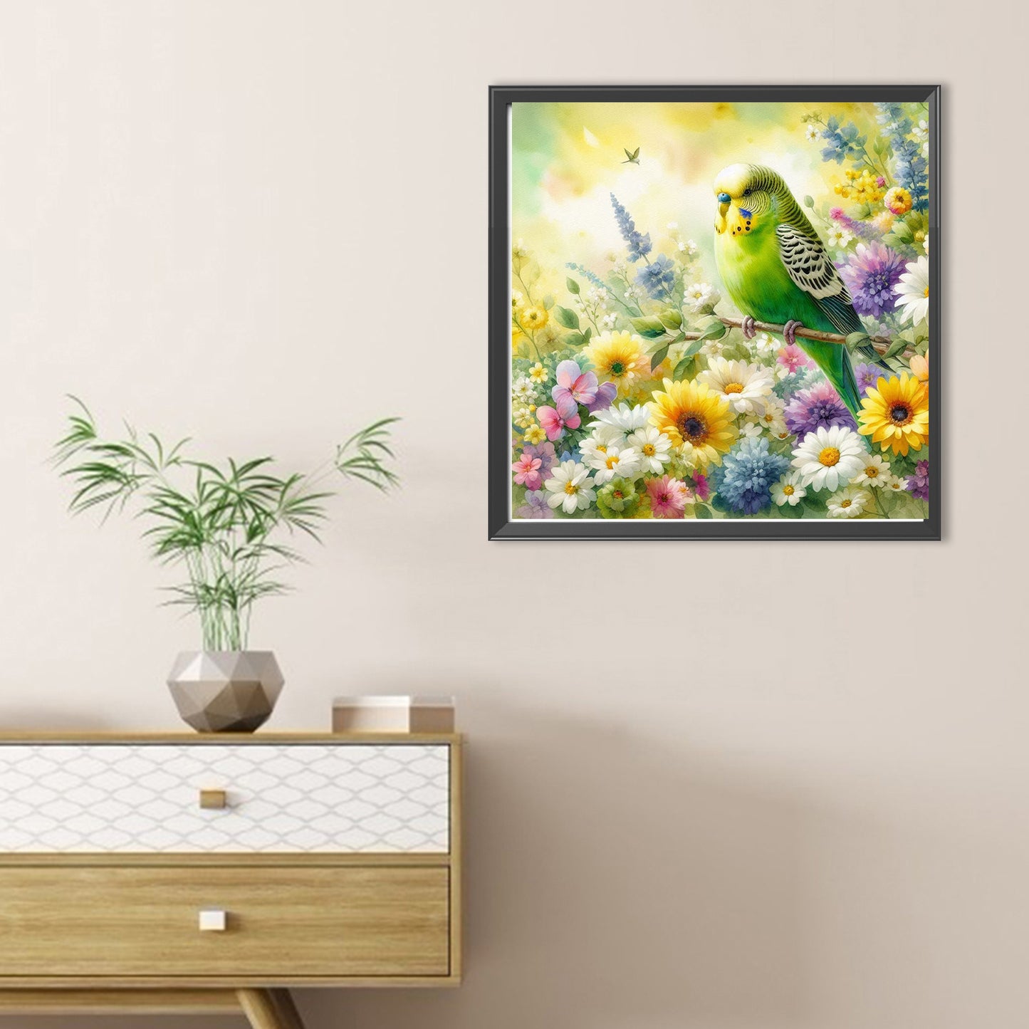 Bird - Full Round Drill Diamond Painting 30*30CM