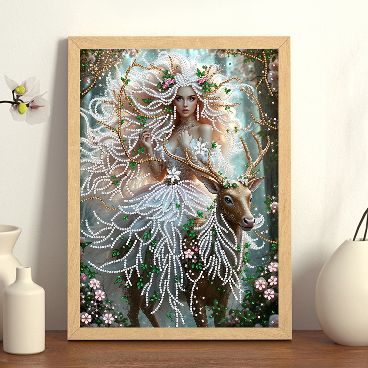 Forest Fairy Beauty - Special Shaped Drill Diamond Painting 30*40CM