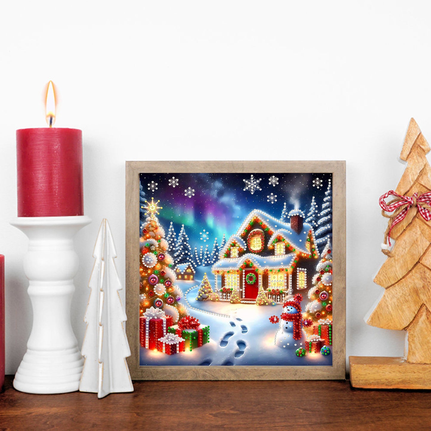 Christmas House - Special Shaped Drill Diamond Painting 30*30CM