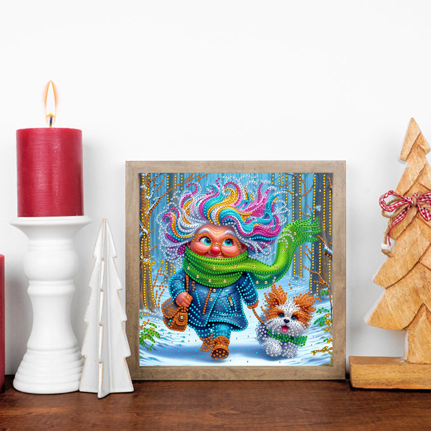 Cute Grandma - Special Shaped Drill Diamond Painting 30*30CM