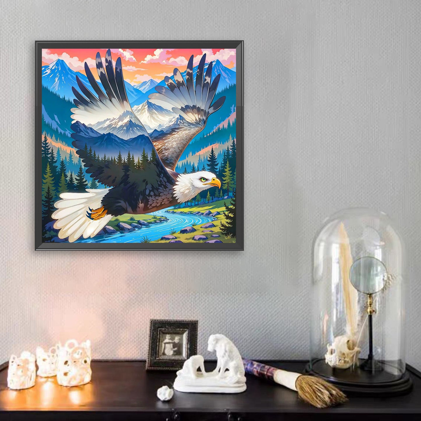 Eagle - Full Square Drill Diamond Painting 40*40CM