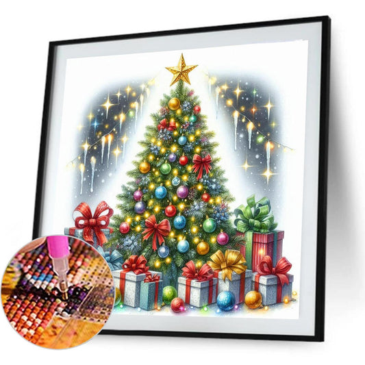Christmas Tree - Full Round Drill Diamond Painting 40*40CM
