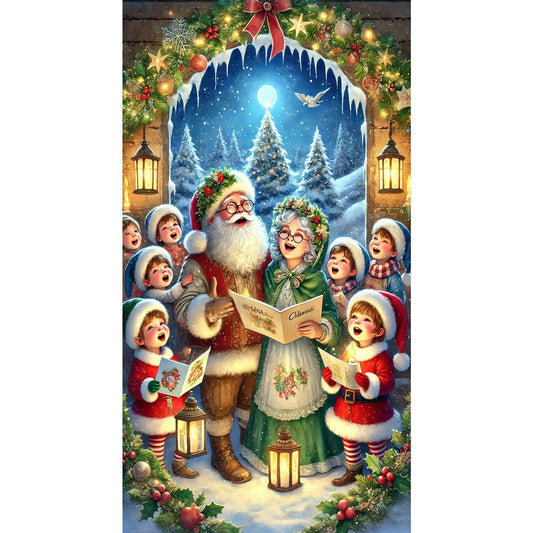 Christmas Atmosphere - Full Round Drill Diamond Painting 40*70CM