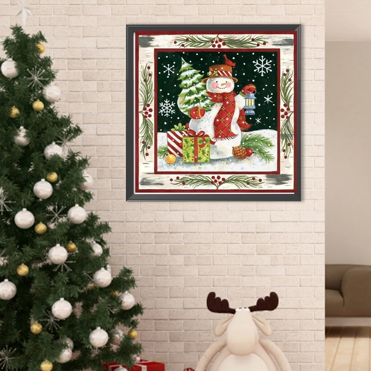 Christmas - Full Round Drill Diamond Painting 40*40CM
