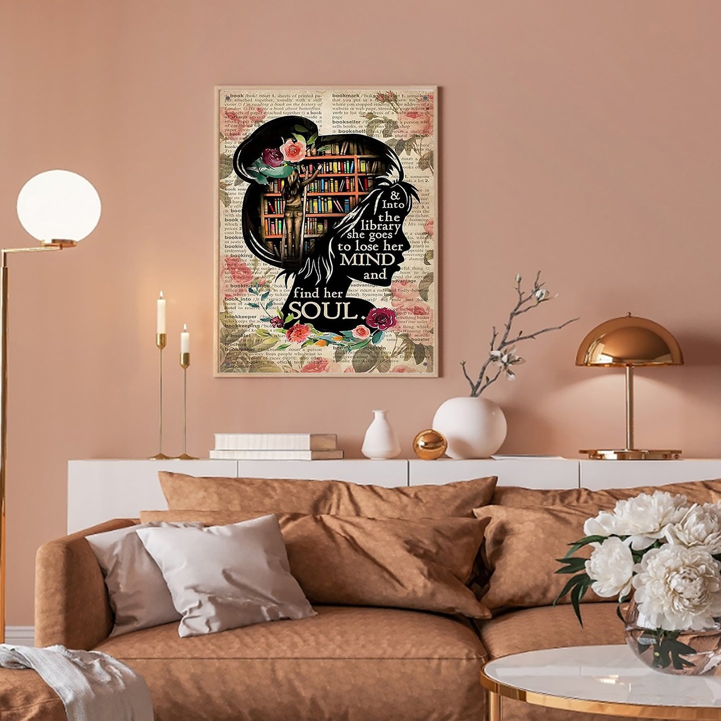 Book Woman - Full Round Drill Diamond Painting 30*40CM