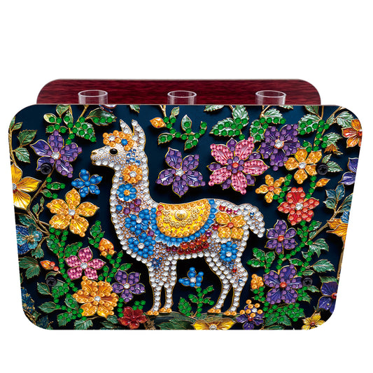 Gem Camel DIY Diamond Painting Wooden Tube Vase for Adults Gift Idea Home Decor