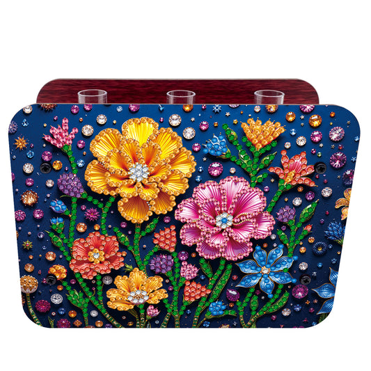 Flower DIY Diamond Painting Wooden Tube Vase for Adults Gift Idea Home Decor