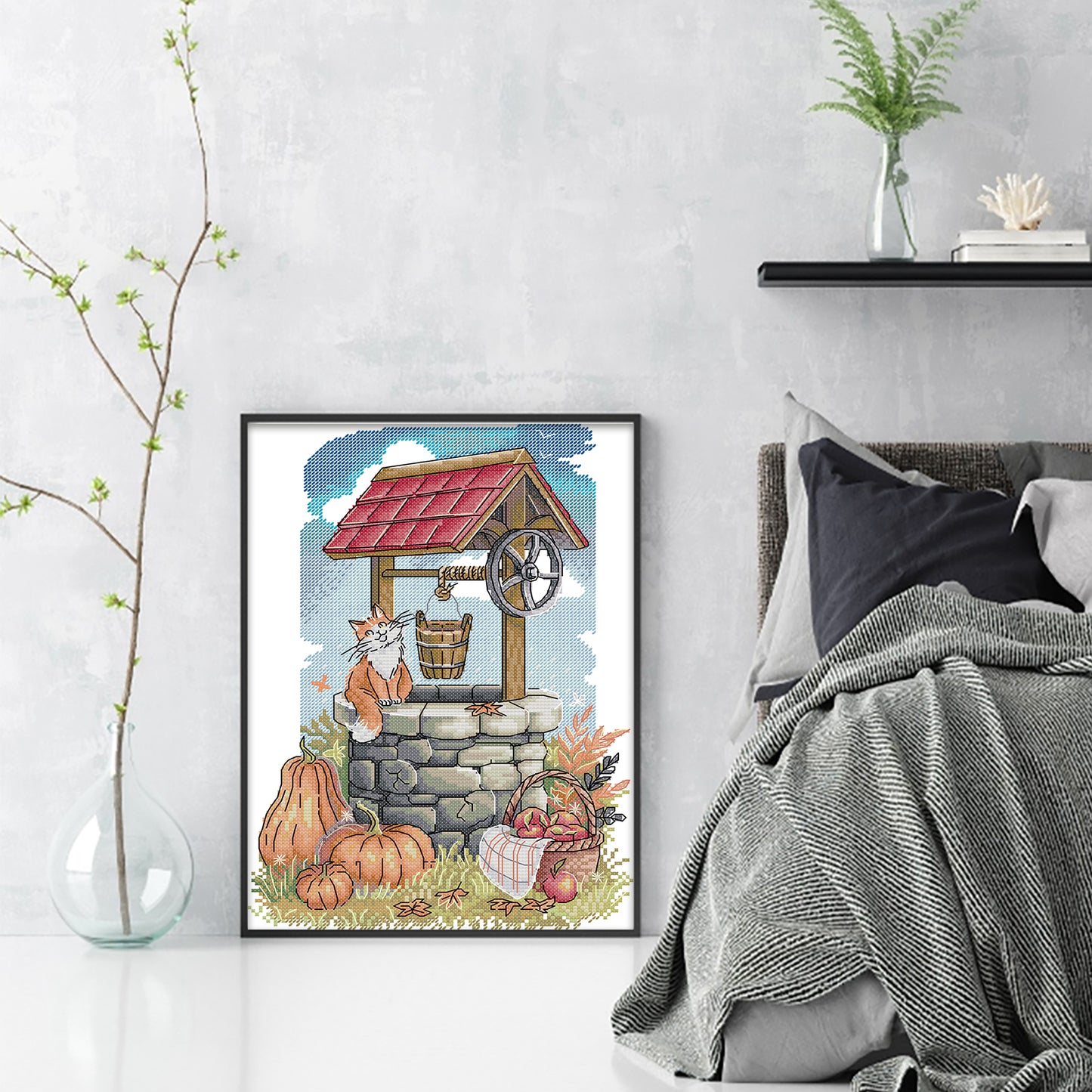 Original Well Of Hope - 14CT Stamped Cross Stitch 26*34CM (Joy Sunday)