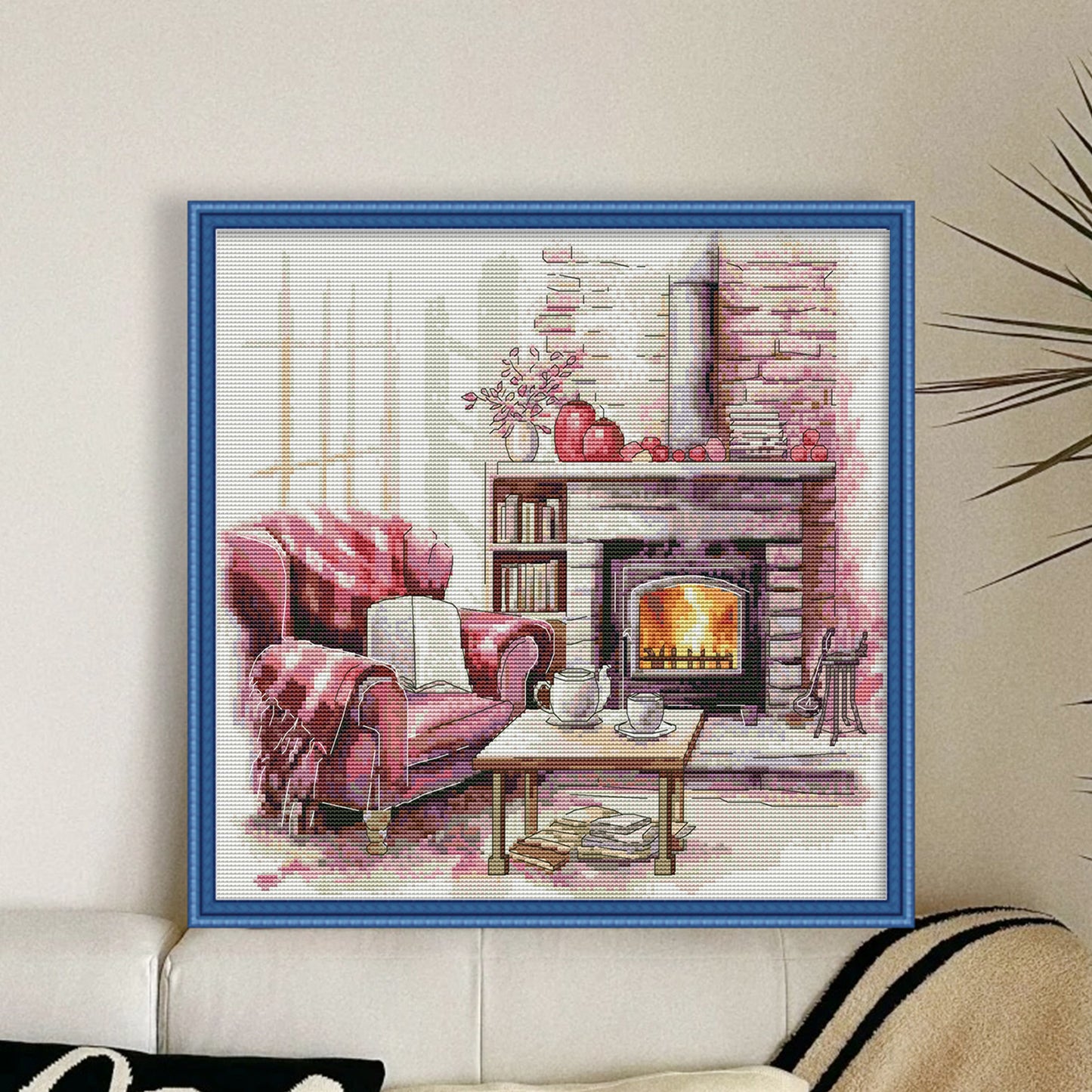Warm Home - 14CT Stamped Cross Stitch 37*37CM (Joy Sunday)