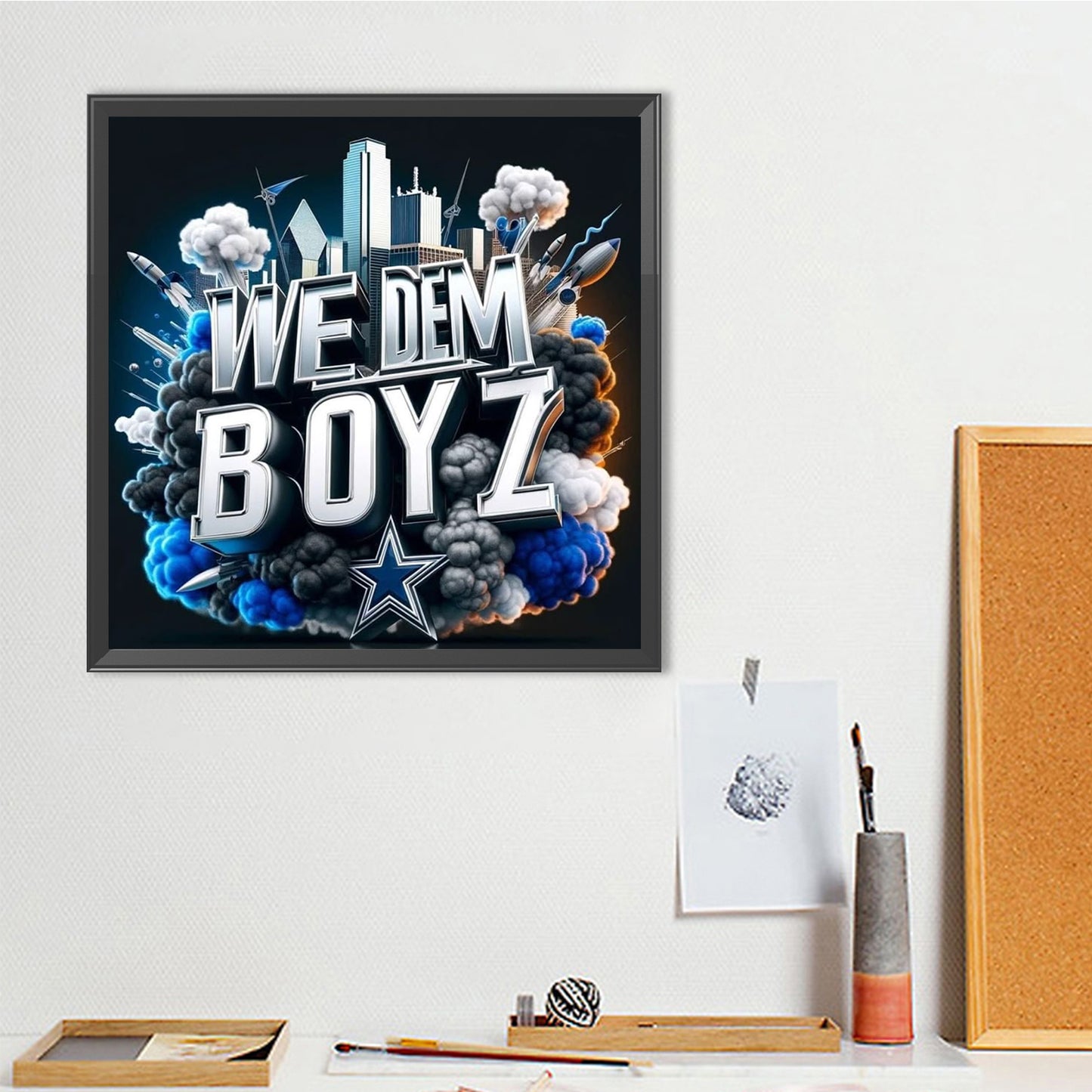 Dallas Cowboys - Full Round Drill Diamond Painting 40*40CM