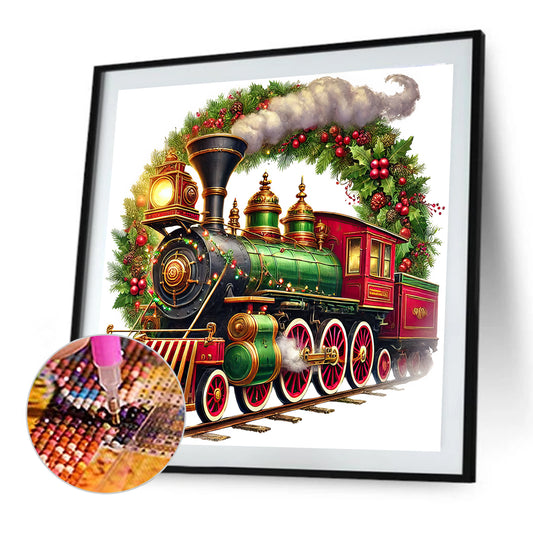 Christmas Train - Full Round Drill Diamond Painting 40*40CM