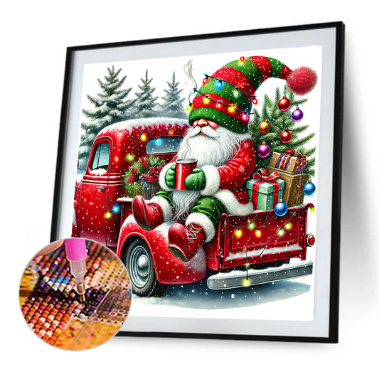 Christmas Goblins And Carts - Full Round Drill Diamond Painting 40*40CM