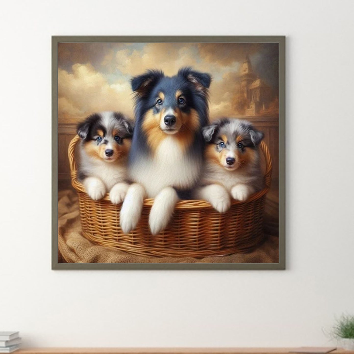 Dog - Full Round Drill Diamond Painting 40*40CM