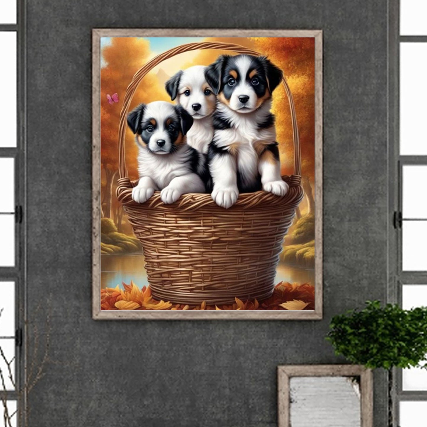 Dog - Full Round Drill Diamond Painting 40*50CM