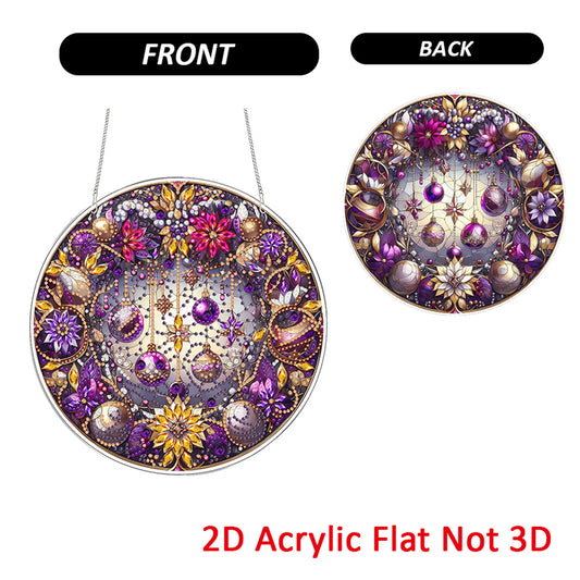 Jewelry 2D Flat DIY Acrylic Diamond Painting Pendants Crafts for Home Wall Decor
