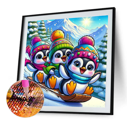 Penguins - Full Round Drill Diamond Painting 50*50CM