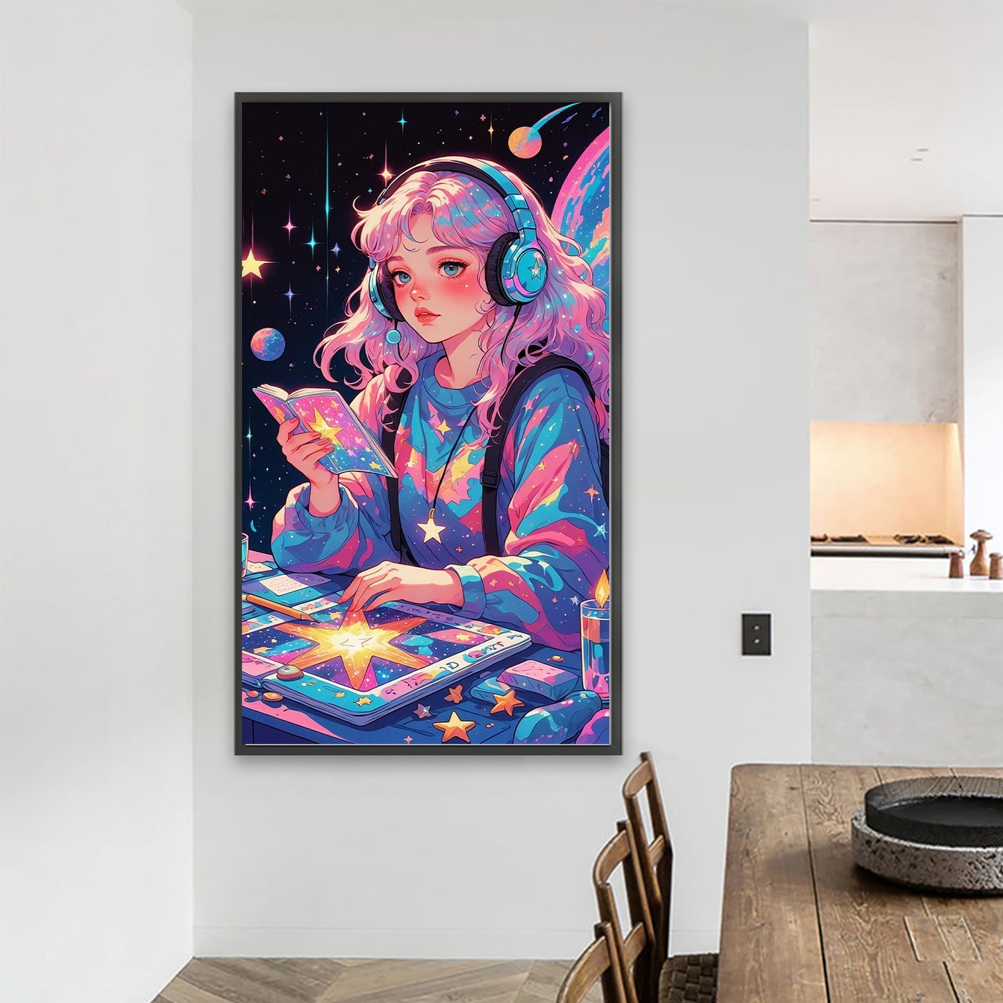 Cartoon Girl - Full Round Drill Diamond Painting 40*70CM