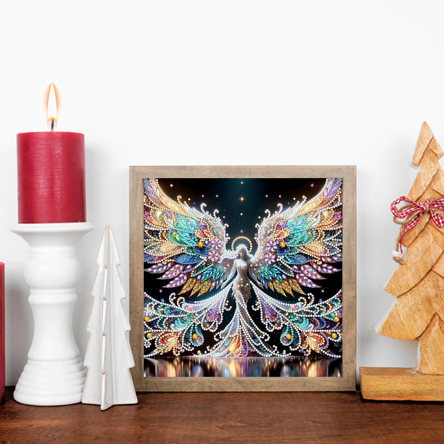 Winged Fairy Girl - Special Shaped Drill Diamond Painting 30*30CM