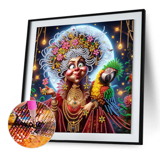 Cute Grandma - Special Shaped Drill Diamond Painting 30*30CM