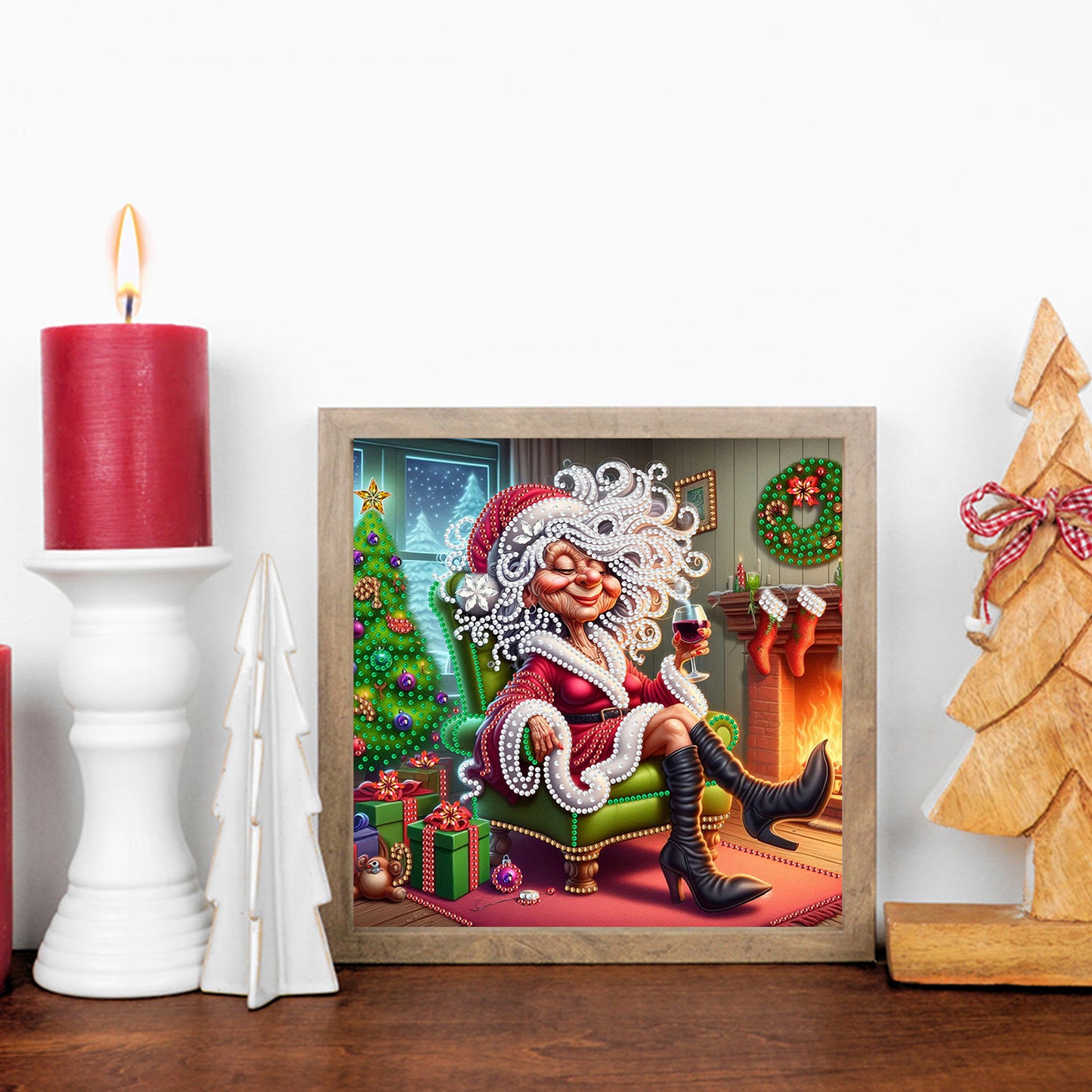 Cute Grandma - Special Shaped Drill Diamond Painting 30*30CM