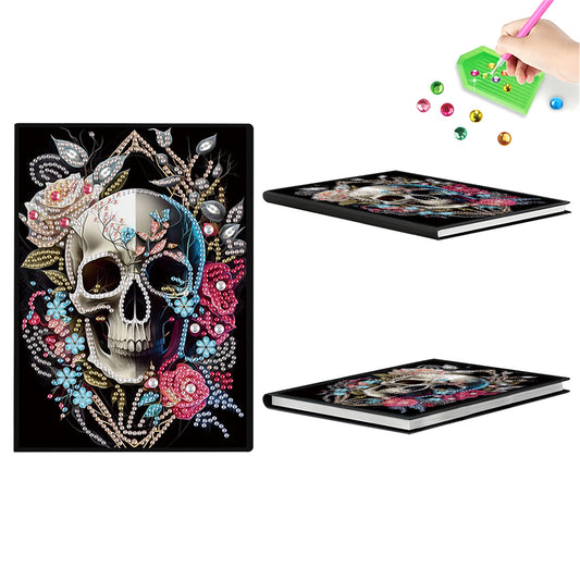 2pcs Girl Partial DIY 50 Pages A5 Diamond Painting Notebook for Study Drawing