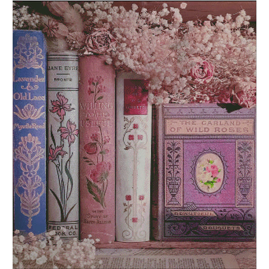 Fragrance Of Books - 14CT Stamped Cross Stitch 64*75CM (Egyptian cotton)(Fairy Brand)