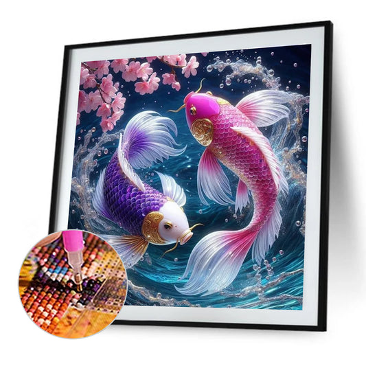 Pisces - Full Round Drill Diamond Painting 40*40CM