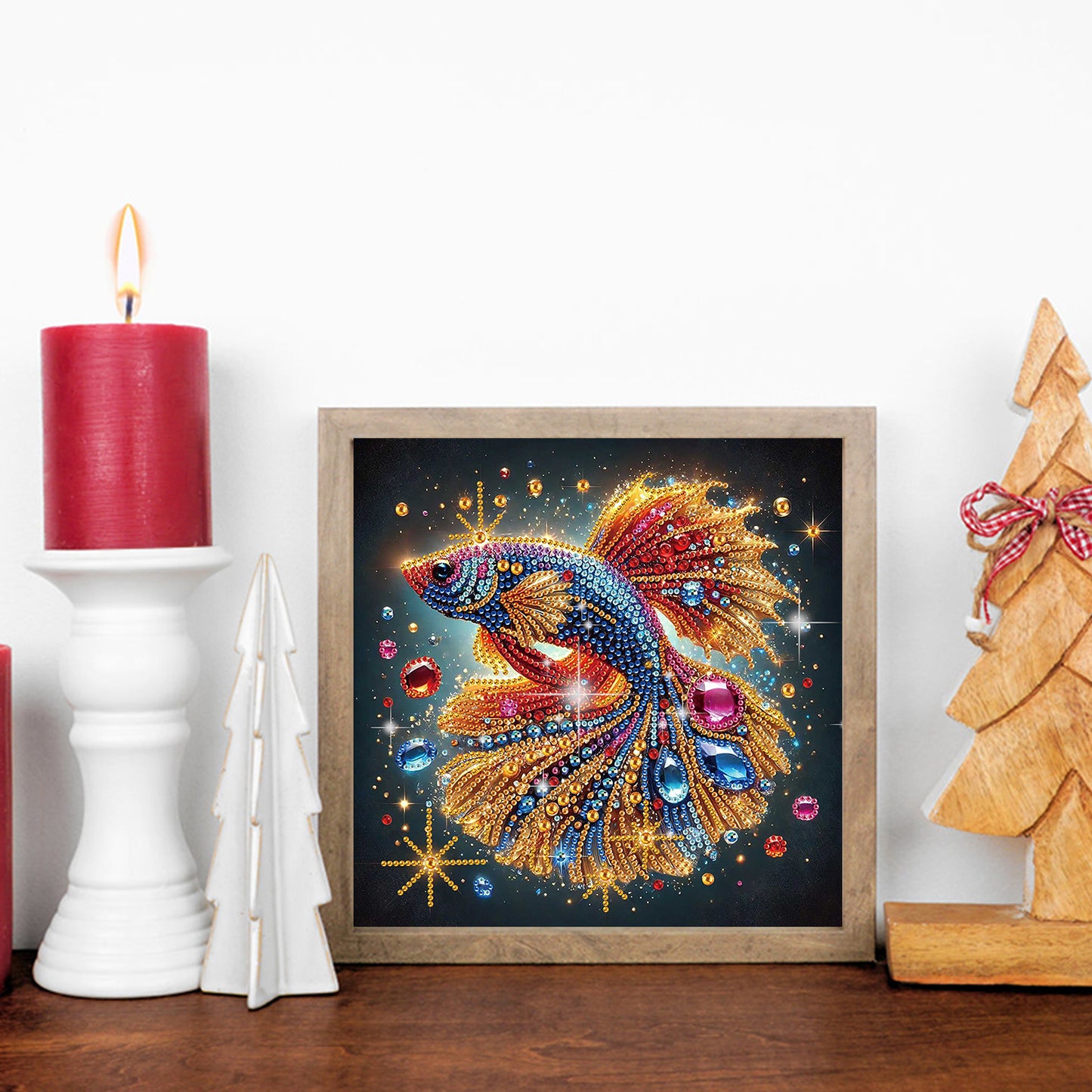 Butterfly Koi - Special Shaped Drill Diamond Painting 30*30CM