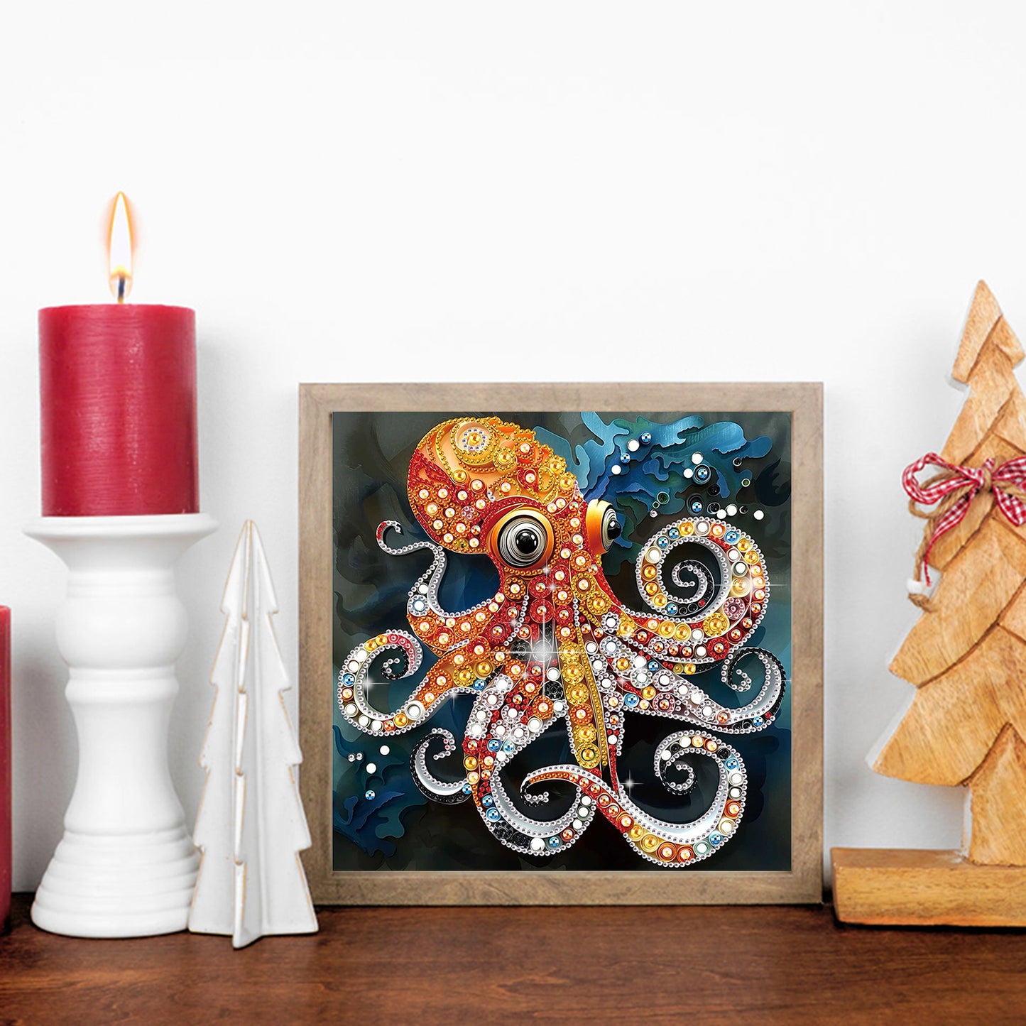 Octopus - Special Shaped Drill Diamond Painting 30*30CM