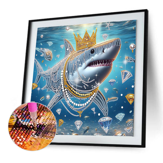 Shark - Special Shaped Drill Diamond Painting 30*30CM