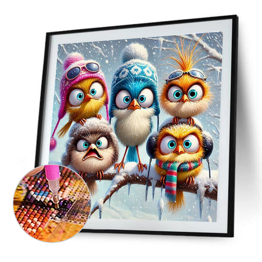 Bird - Full Round Drill Diamond Painting 50*50CM