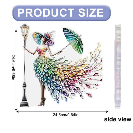 Streetlight 2D Flat DIY Acrylic Diamond Painting Pendant Kits Home Wall Decor